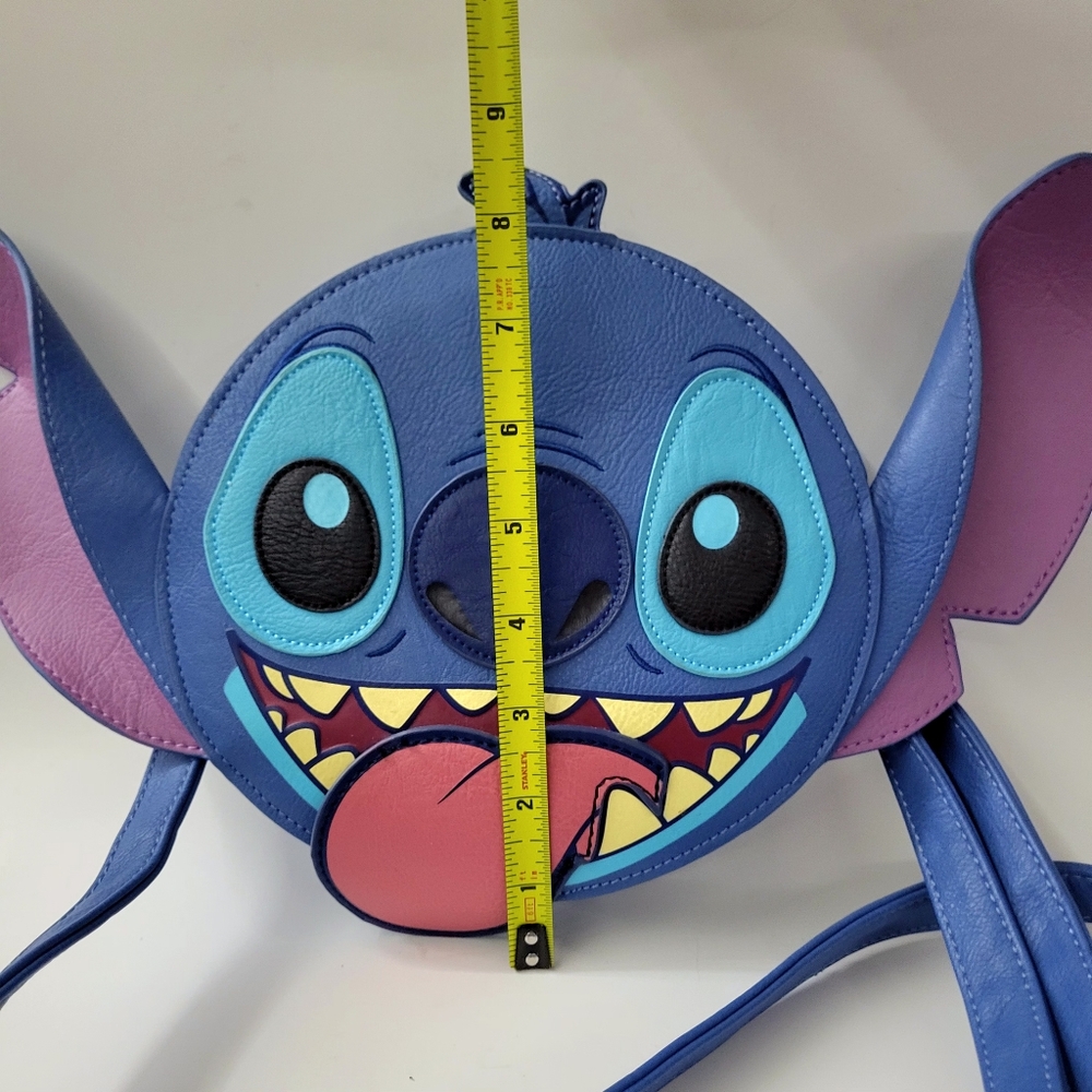 New Disney Parks Loungefly Stitch Blue Crossbody Purse Bag - Picture 5 of 9